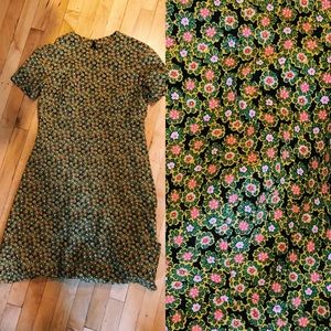 Vintage 90s Ditsy Floral Shift Dress